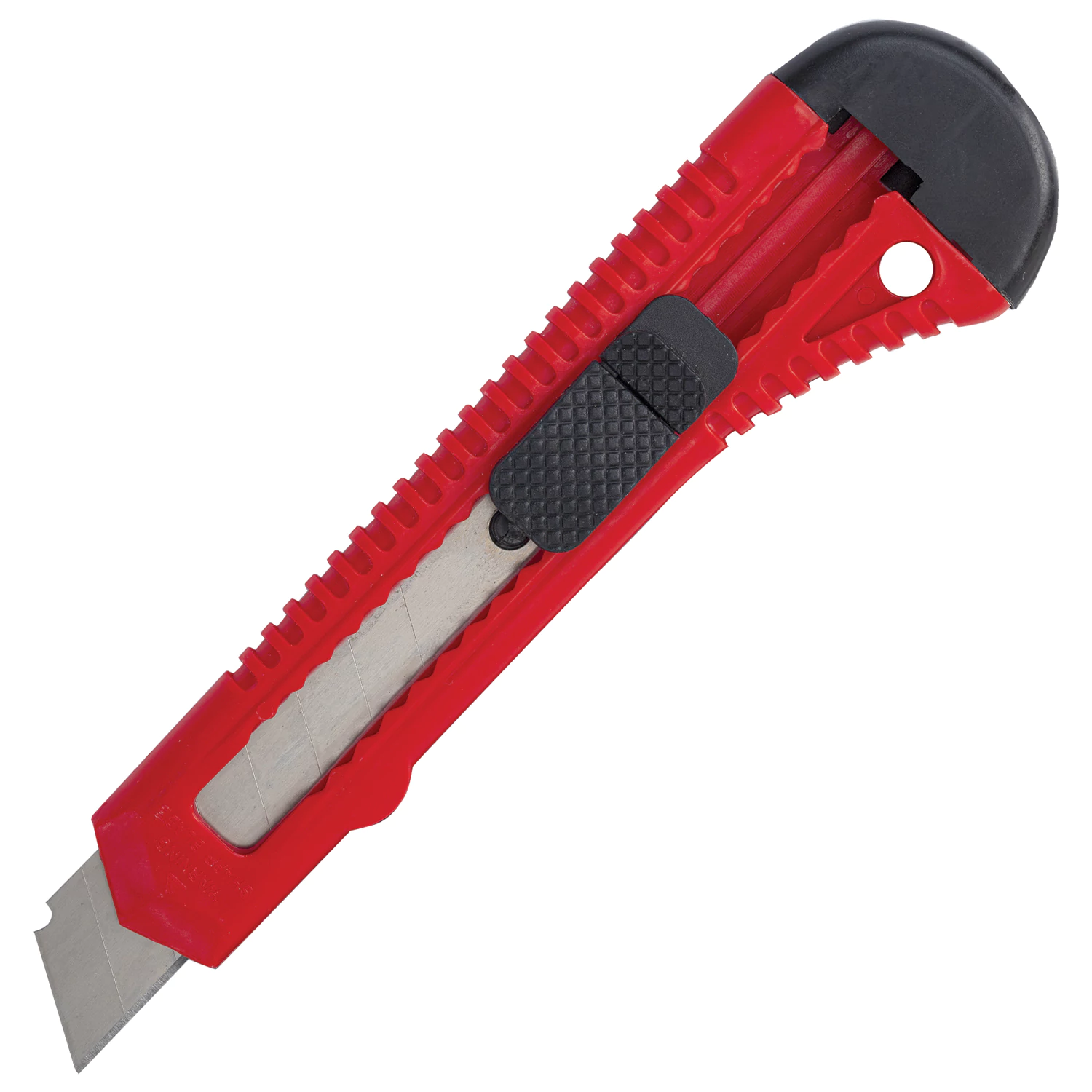 Нож канцелярский 18 мм STAFF EVERYDAY красный матовый корпус, ассорти