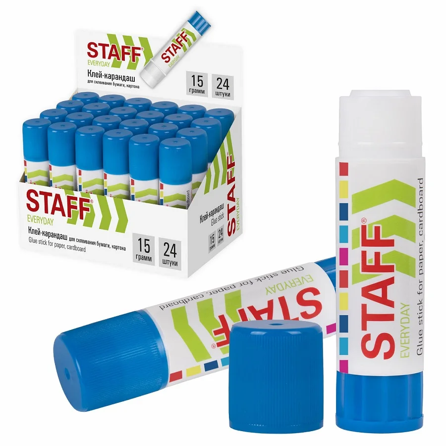 Клей-карандаш Staff Everyday 15 г, арт. 221132