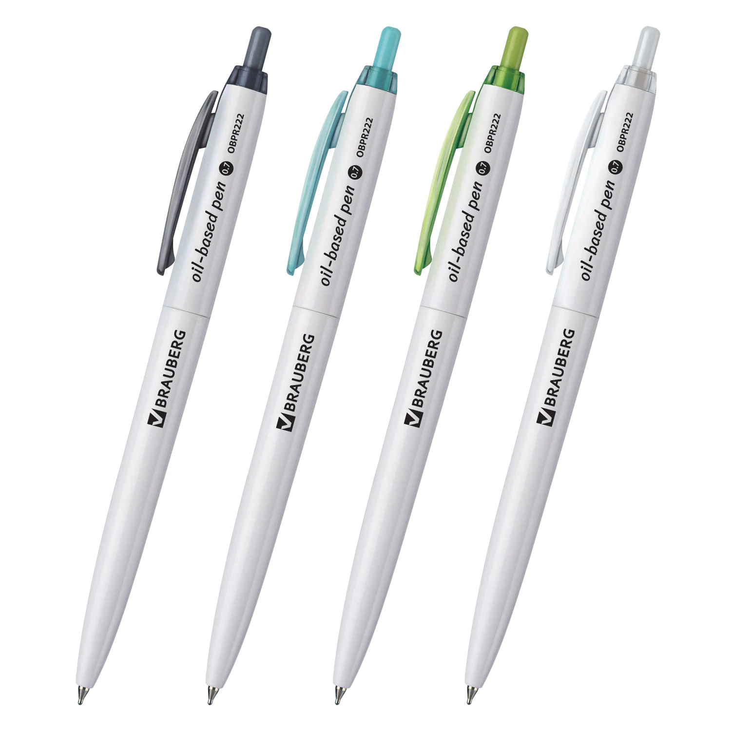 Ручка шариковая масляная автоматическая BRAUBERG, синие чернила, наконечник 0,7 мм