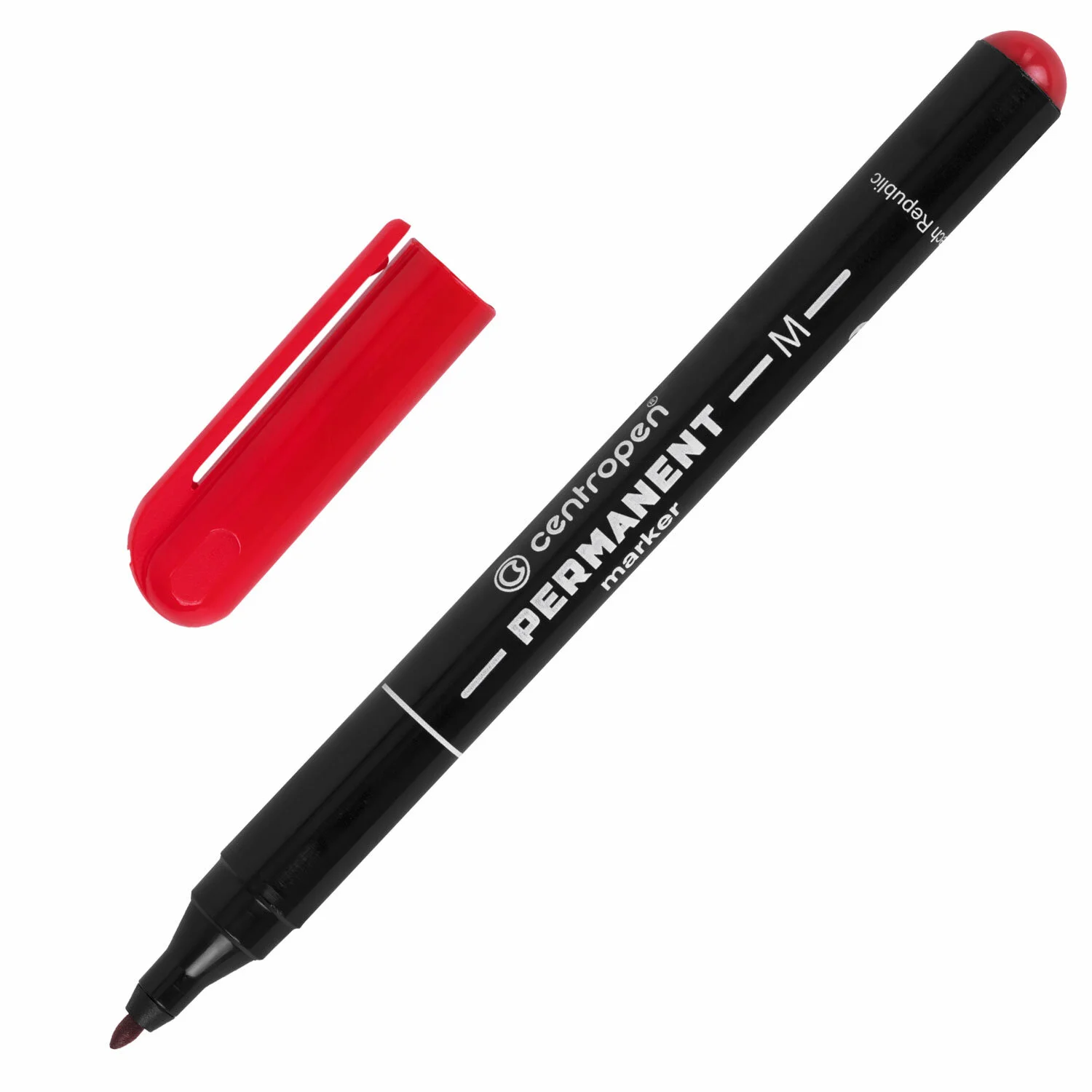 Маркер перманентный CENTROPEN 2846, КРАСНЫЙ, тонкий наконечник, 1 мм.