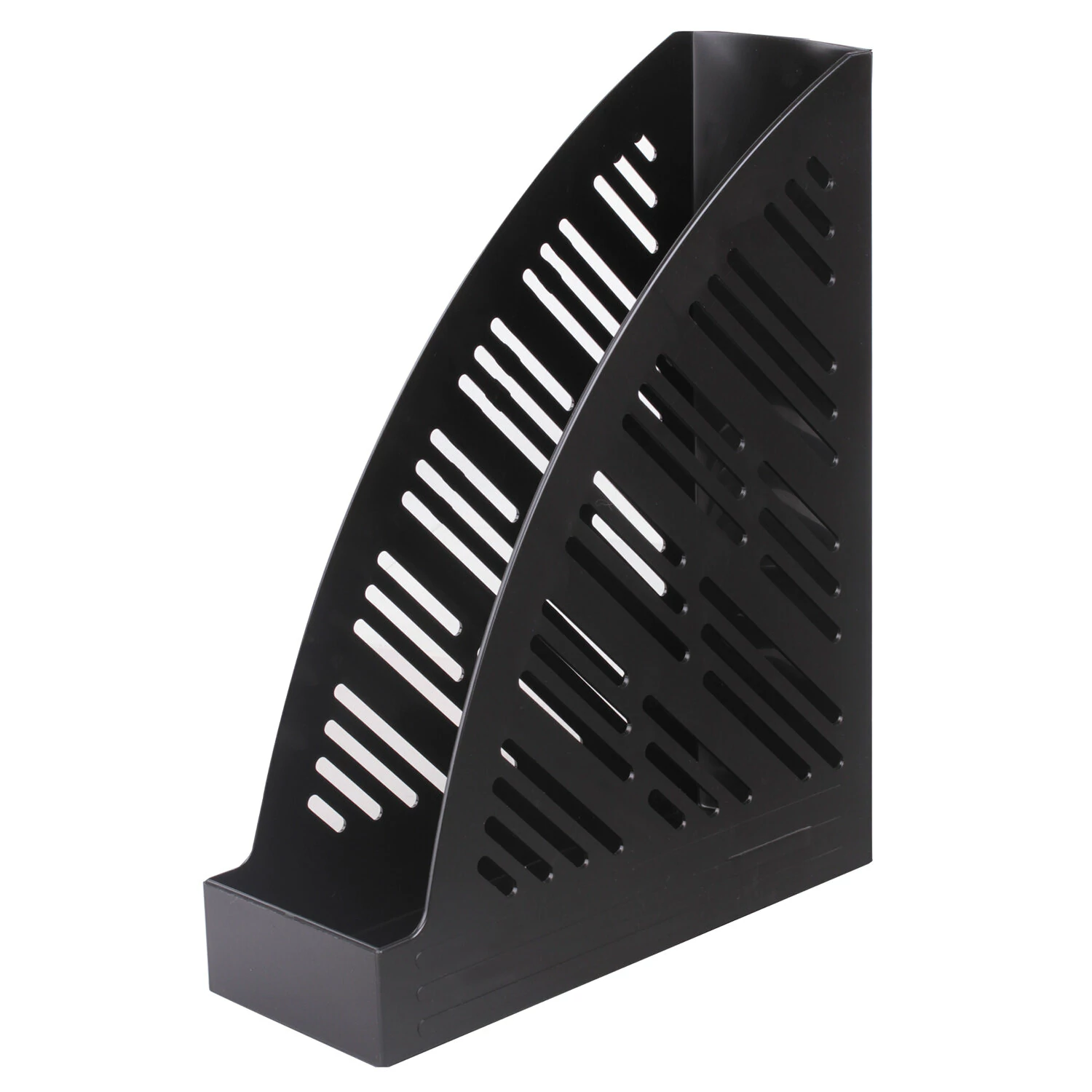 Лоток вертикальный для бумаг BRAUBERG 250 х 90 х 300 мм, черный