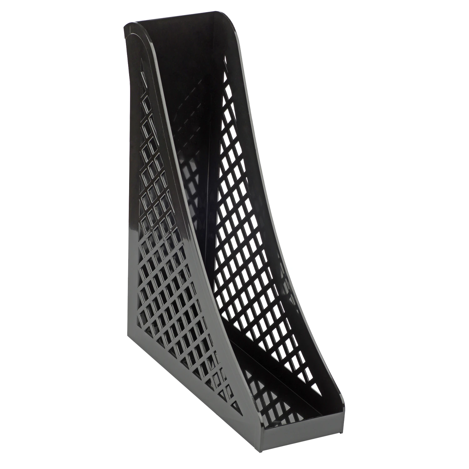 Лоток вертикальный для бумаг BRAUBERG 240 х 80 х 290 мм, черный