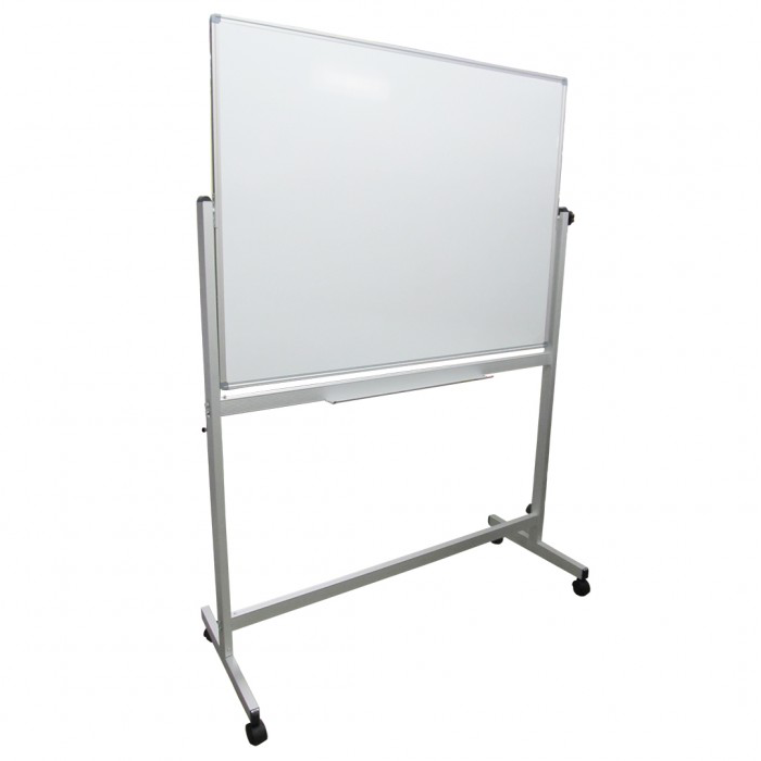 Доска магнитно-маркерная BOARDLINE 100х150 см, двутстороняя, вращающаяся, мобильная, DWH-9