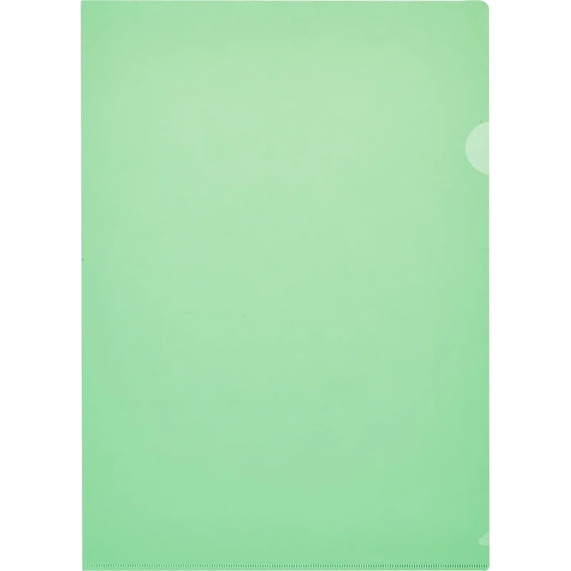 Зеленая папка-уголок Attache Economy, формат А4, плотность 100 мкм