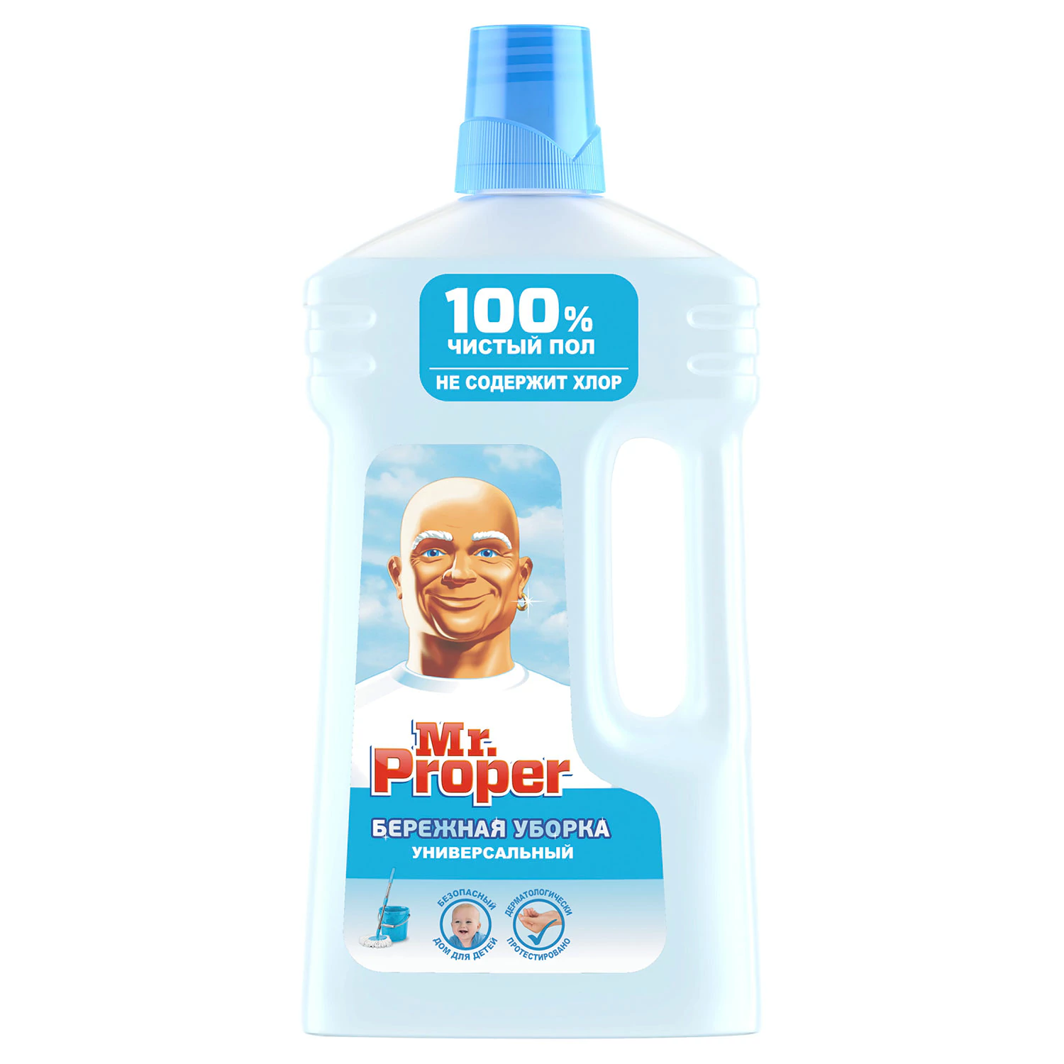 Моющая жидкость для полов и стен Mr. Proper Бережная уборка 1 л