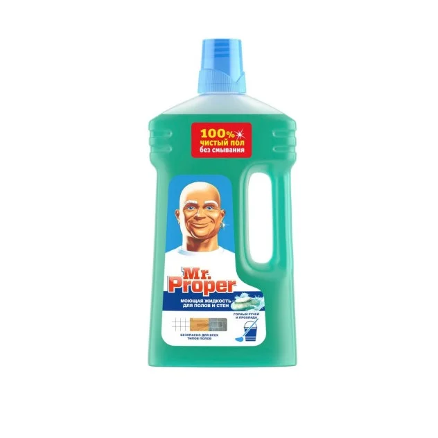 Моющая жидкость для полов и стен Mr. Proper Горный ручей и прохлада 1,5 л