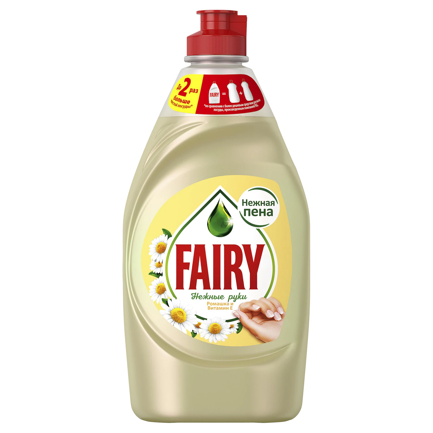 Средство для мытья посуды FAIRY Нежные руки, "Ромашка и витамин Е" 1,35 л