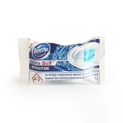 Сменный гигиенический блок для унитаза Domestos Атлантик 40 г