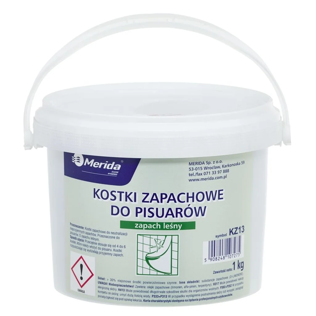 Таблетки с мятным запахом для писуаров MERIDA зеленые 35 шт