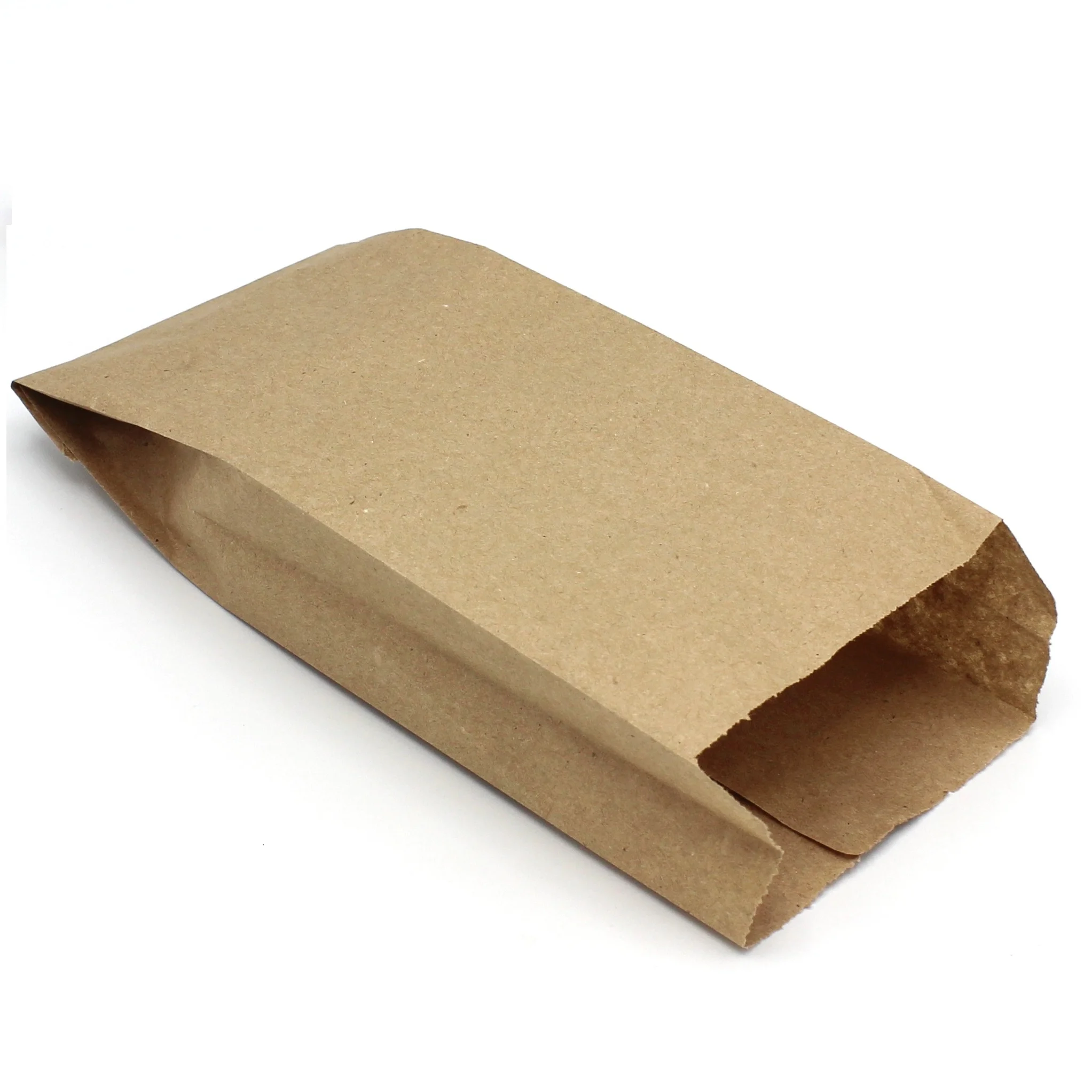 Пакет бумажный с плоским дном, 90 х 40 х 205 мм, 40 г/м2, крафт, 100 шт