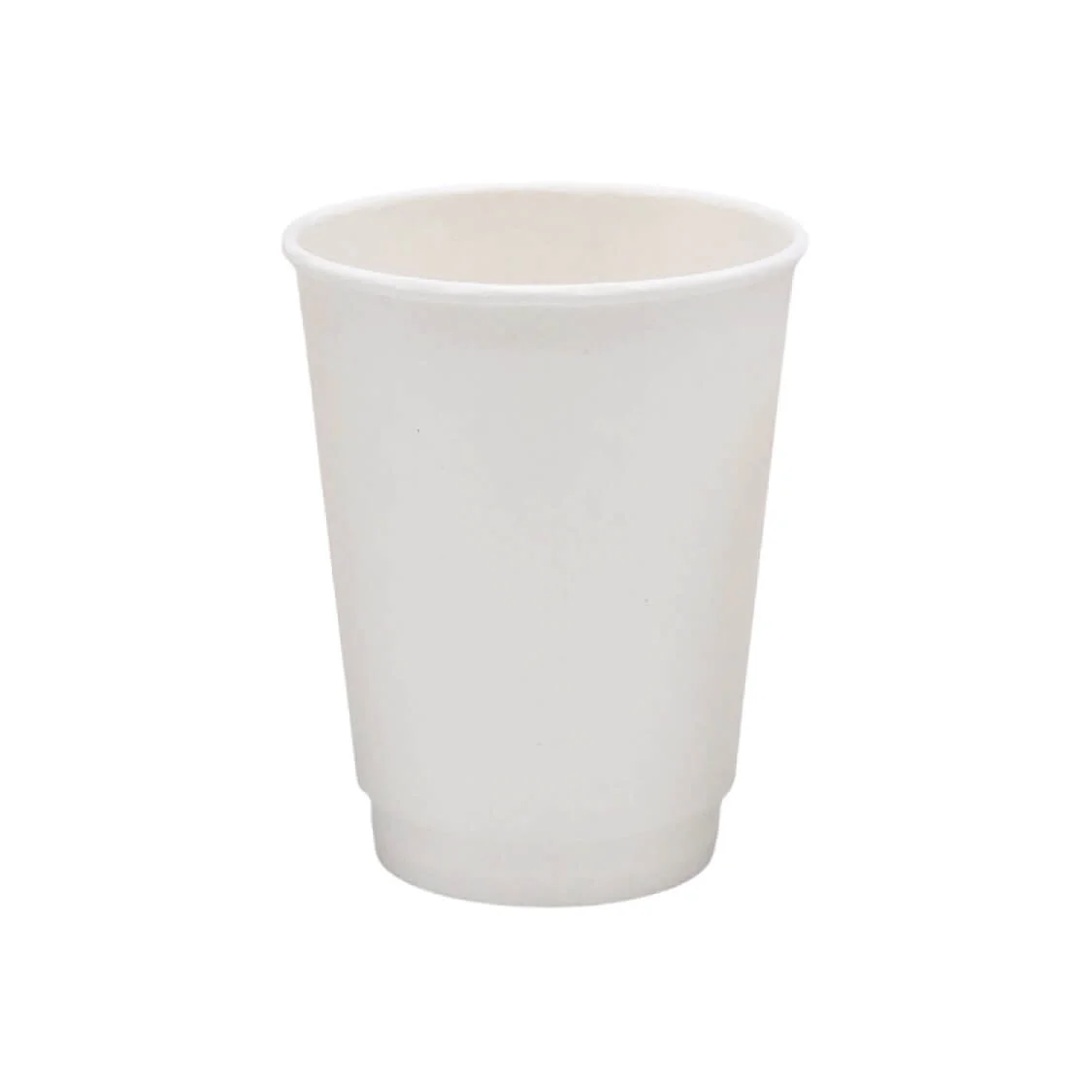 Стакан двухслойный бумажный для горячих напитков 350 мл, белый, 25 шт