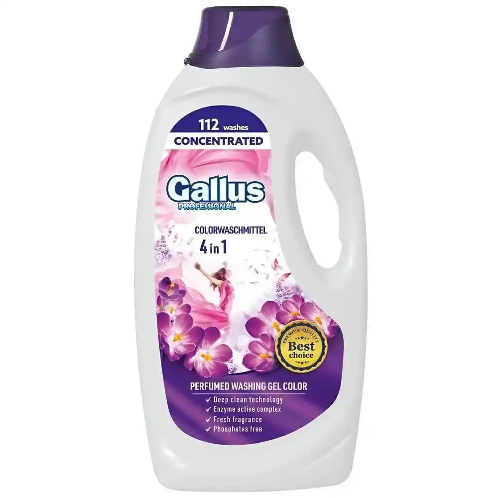 Гель для стирки Gallus Professional для цветных тканей 4 в 1, 1,98 л