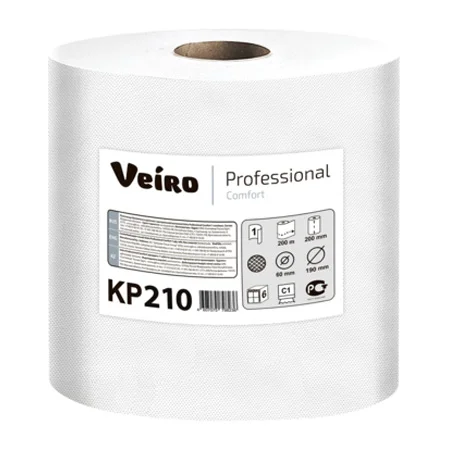 Полотенца двухслойные с центральной подачей Veiro Pofessional Comfort KP210, 180 м, 1 шт