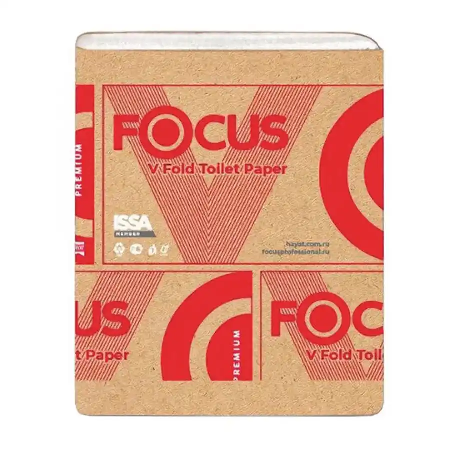 Туалетная бумага Focus Premium 5083735 V-слож. 2-х сл. 250 л белая