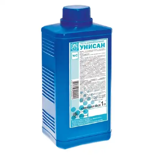 Гелеобразное концентрированное пенное кислотное моющее средство Унисан 1 л
