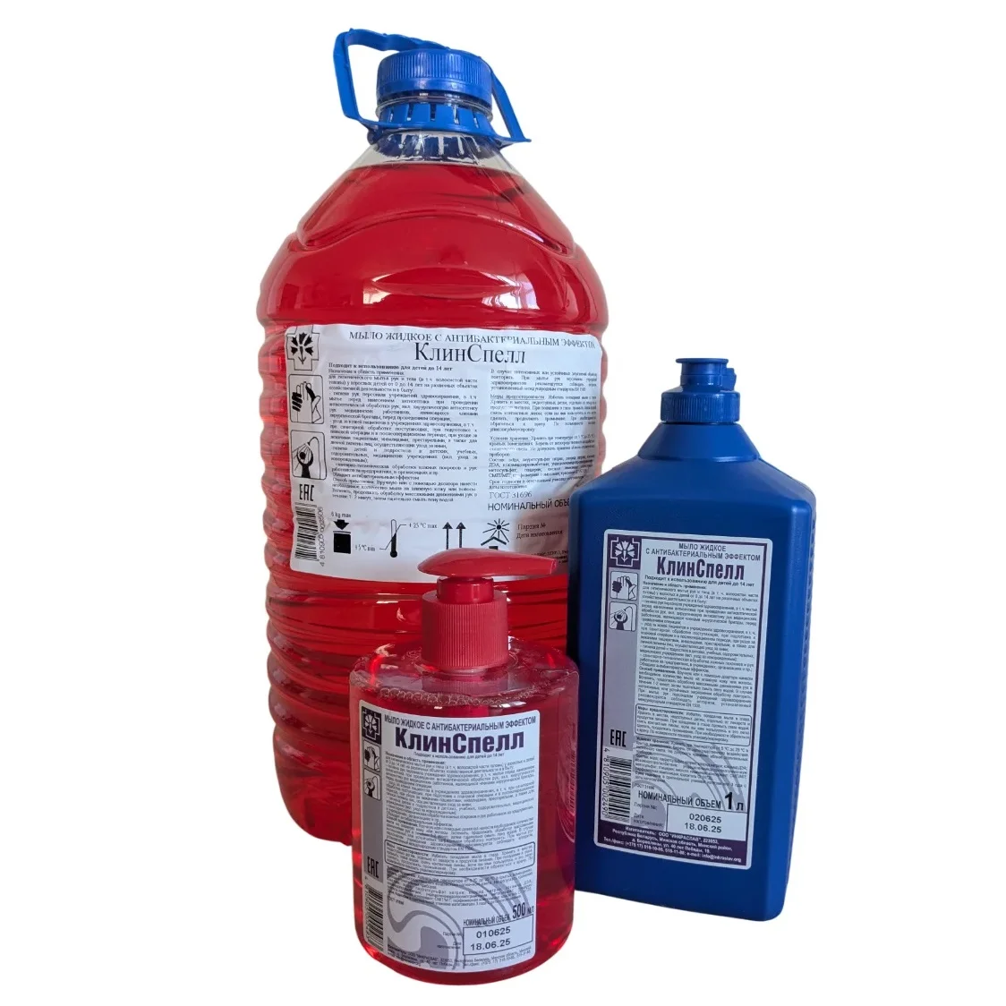 Мыло жидкое с антибактериальным эффектом "КлинСпелл", 1 л