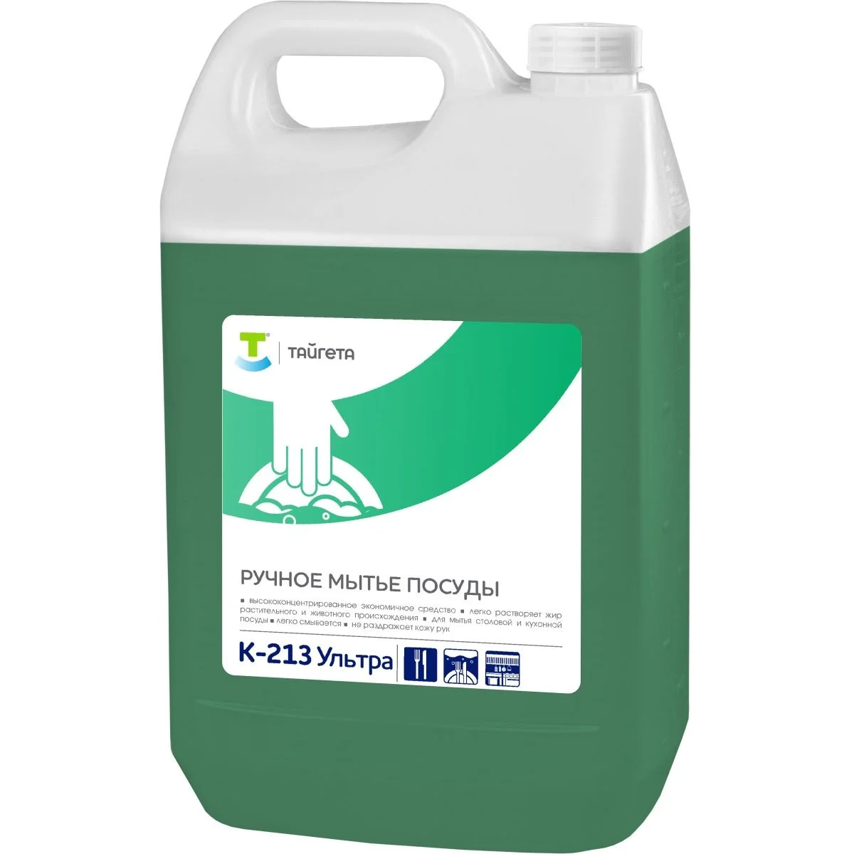 Суперконцентрированное средство для ручного мытья посуды Тайгета К-213 Ультра SL 5 л