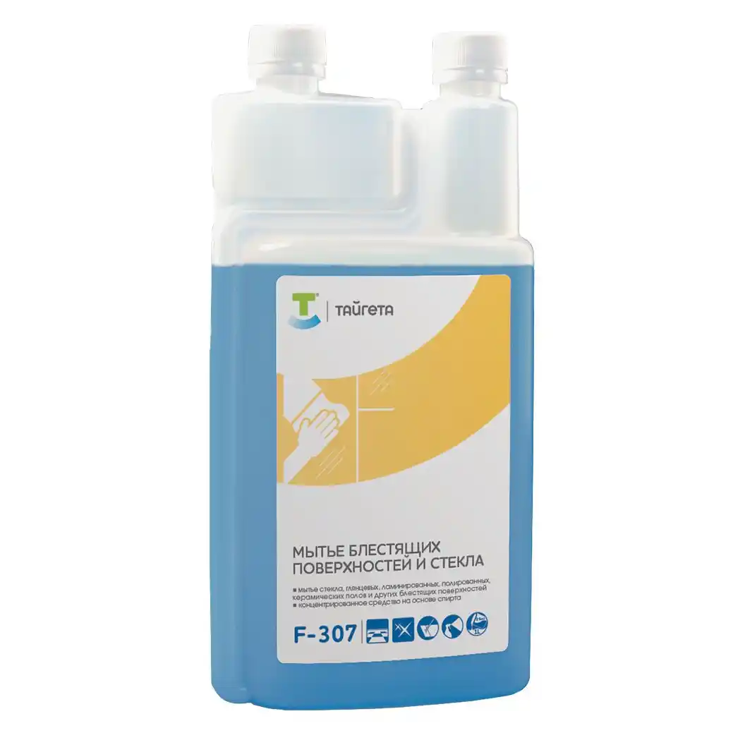 Моющее средство для глянцевых полов и стекла F-307 двухгорловой 1 л
