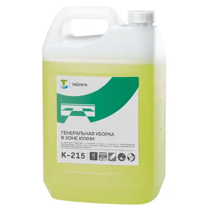 К215 хлоросодержащее щелочное средство для генеральной уборки на кухне 5 л