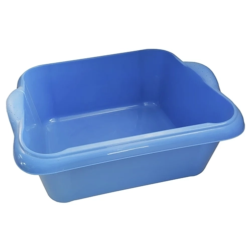Таз пищевой прямоугольный с ручками ЧУДО голубой 14 литров
