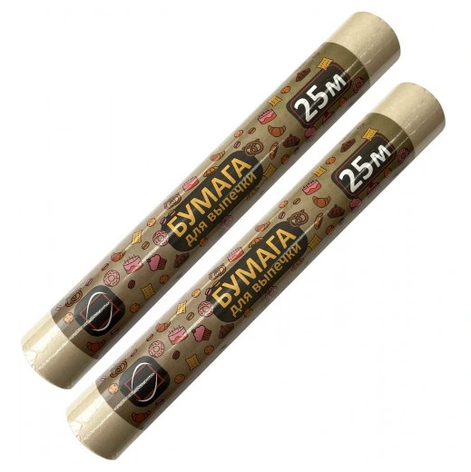 Бумага для выпечки 38 х 25 м коричневая ПП