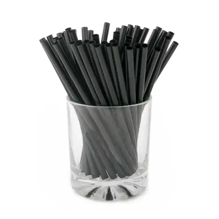 Трубочки для напитков прямые черные 5 х 125 мм 400 шт