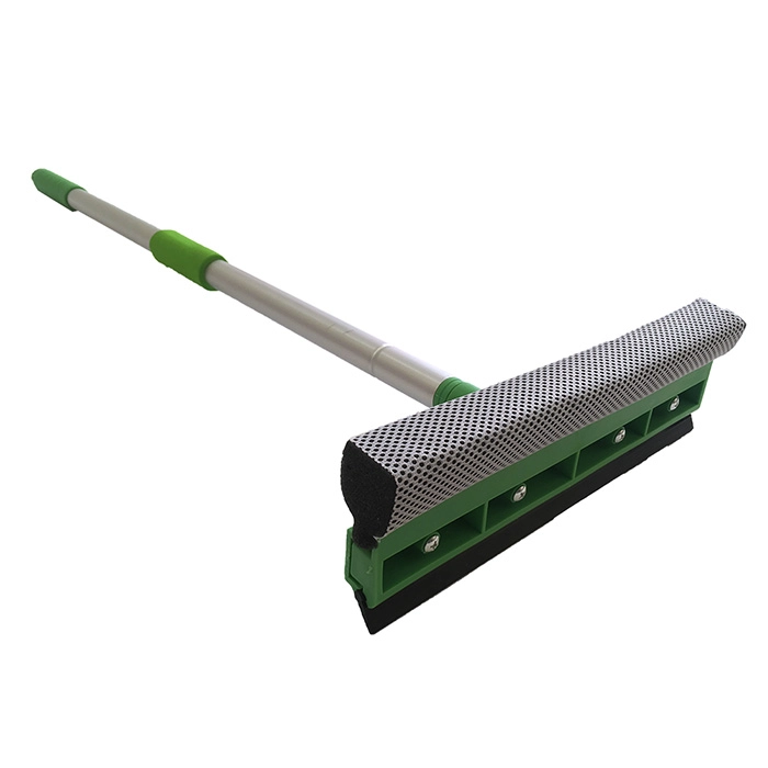 Окномойка Умничка 25 см с телескопической ручкой 120 см изумрудная