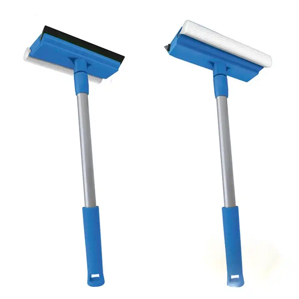 Окномойка Мамонтенок чистолюб 20см с ручкой 44 см голубая