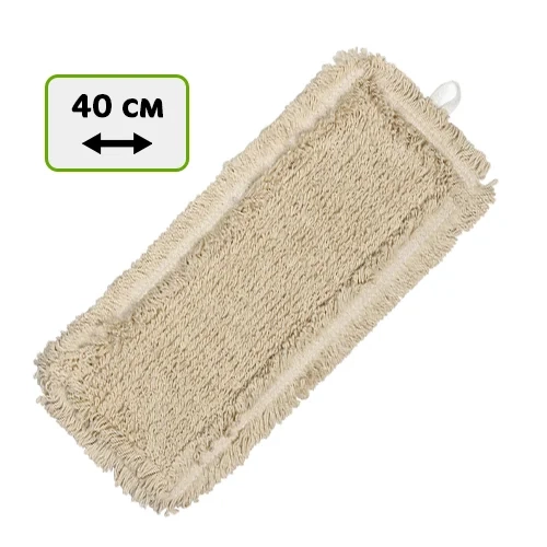 МОП 40 х 13 см хлопок бежевый карман+ухо