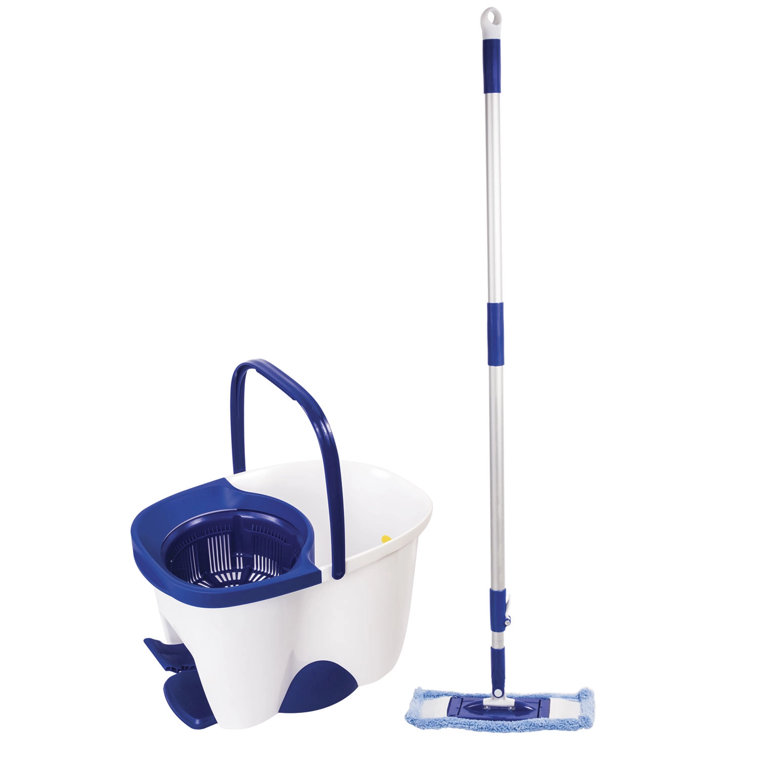 Набор для уборки Лайма ведро 18л с отжимом, швабра с круглой и плоской насадкой