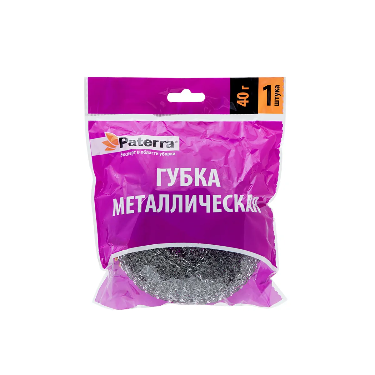 Металлические губки для посуды Плетенка оцинкованная 1 шт