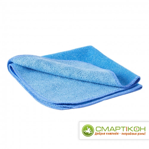 Тряпка из микрофибры 50 x 60 см СТАНДАРТ Голубая
