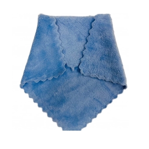 Салфетка из микрофибры 29 х 29 см Плюш Голубая