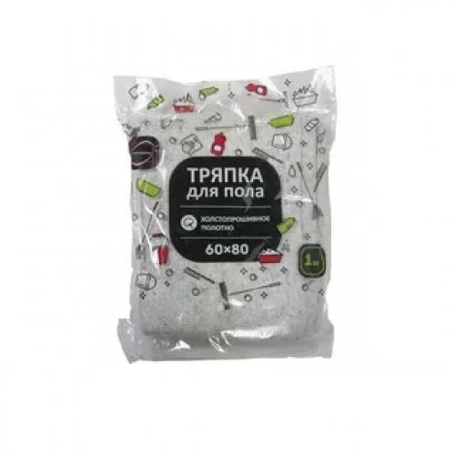 Тряпка для пола из микрофибры 60 х 80см, 1 шт