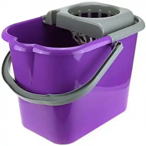 Ведро с отжимом 16 л прямоугольное с носиком фиолетовое