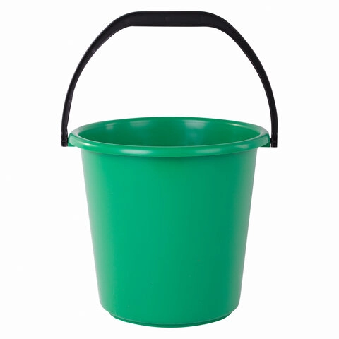 Ведро пластиковое ЛАЙМА 10 л без крышки усиленное ассорти с мерной шкалой