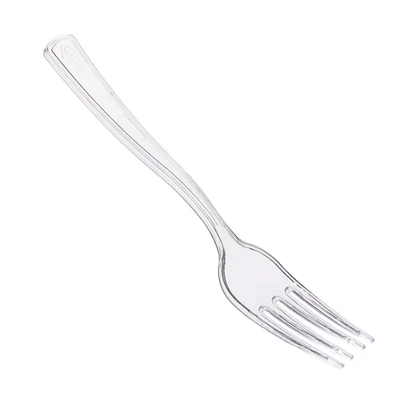 Вилка столовая Премиум прозрачная 50 шт