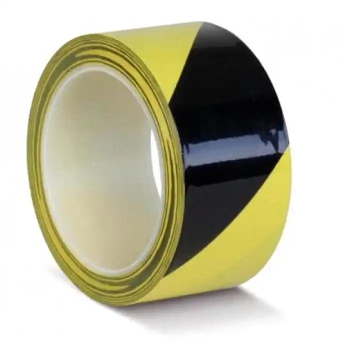 Лента ПВХ для разметки US200 желто-черная 50 мм х 33 м