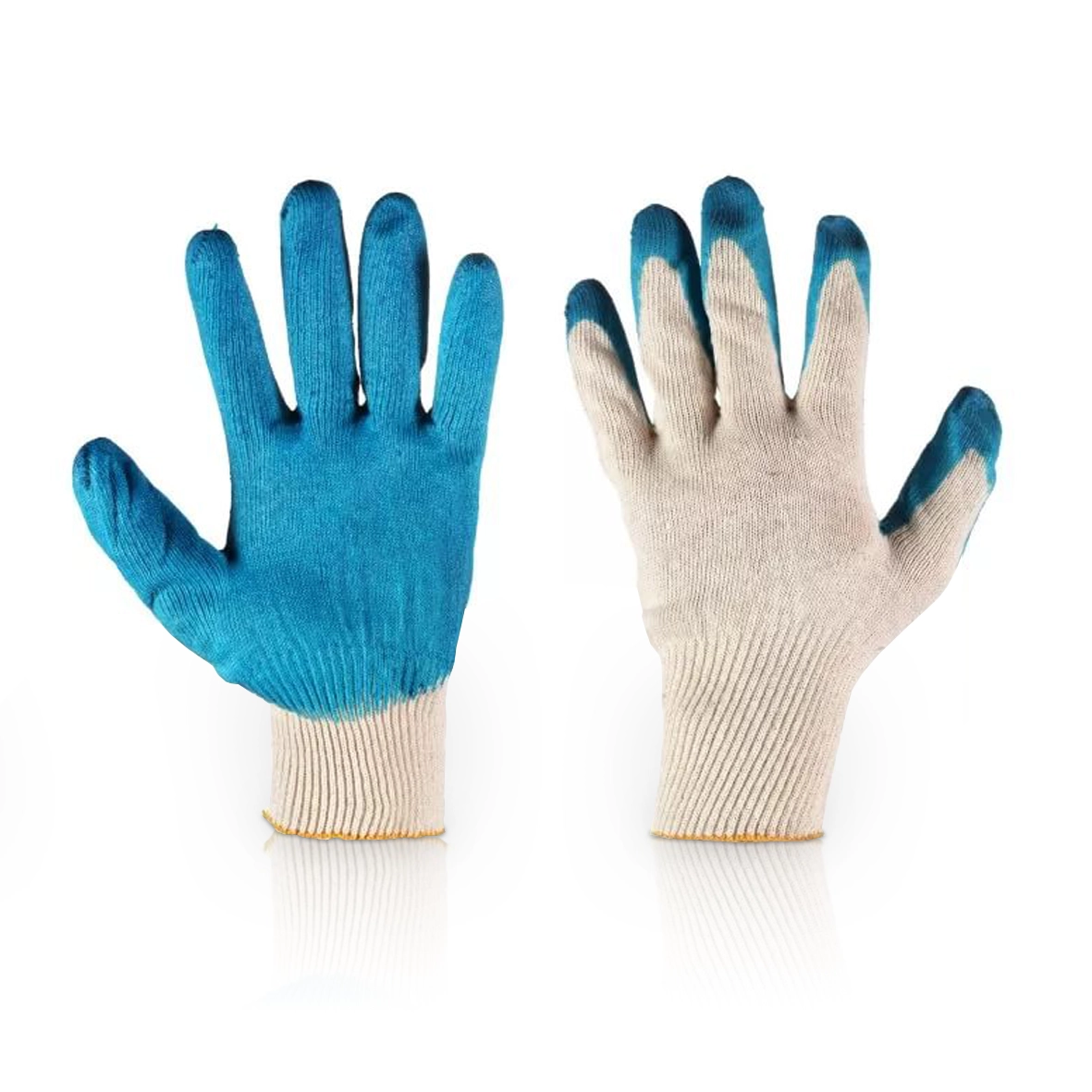 Перчатки х/б с одинарным латексным покрытием