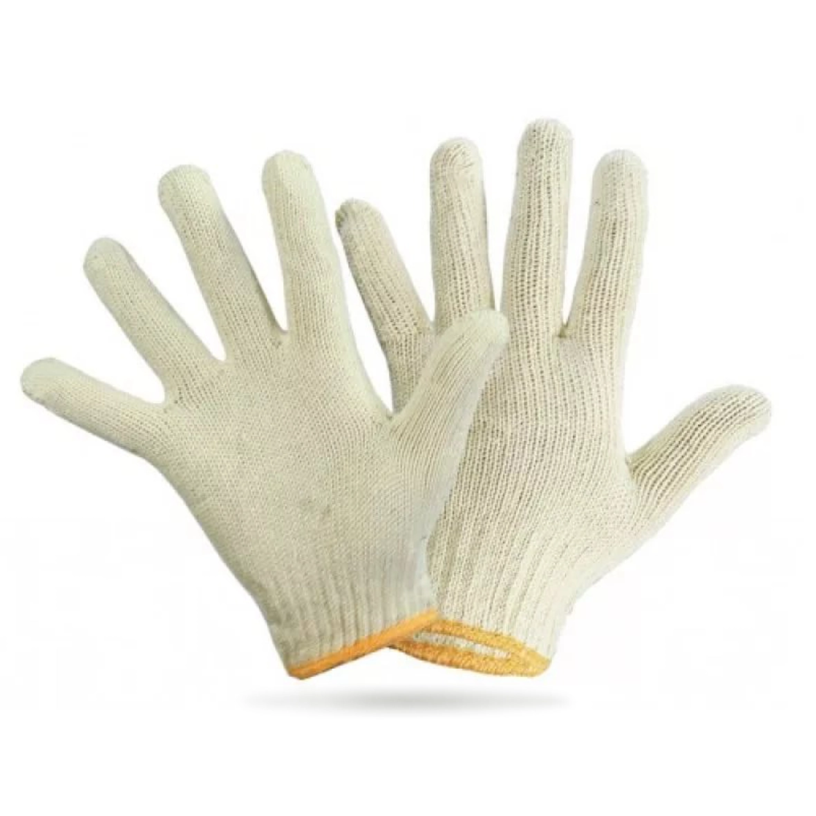 Перчатки х/б 10 класс 4 нитки светлые