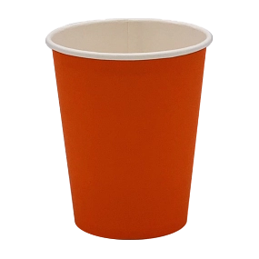 Стакан 250 мл для горячих напитков оранжевый 50 шт
