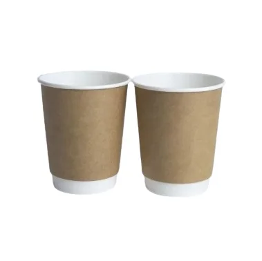 Стакан 250 мл для горячих напитков двухслойный Крафт 25 шт