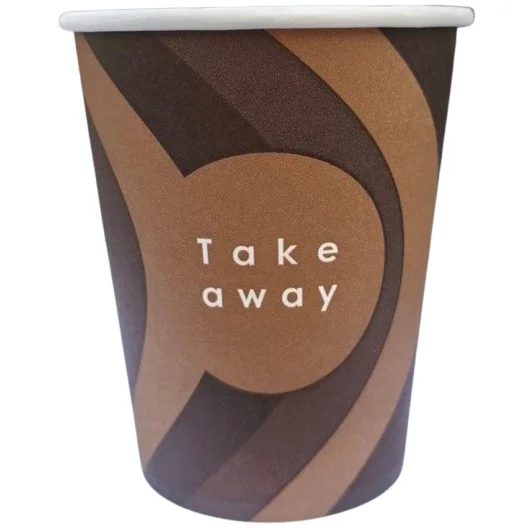 Стакан бумажный для горячих напитков TAKE AWAY 250 мл, 50 шт