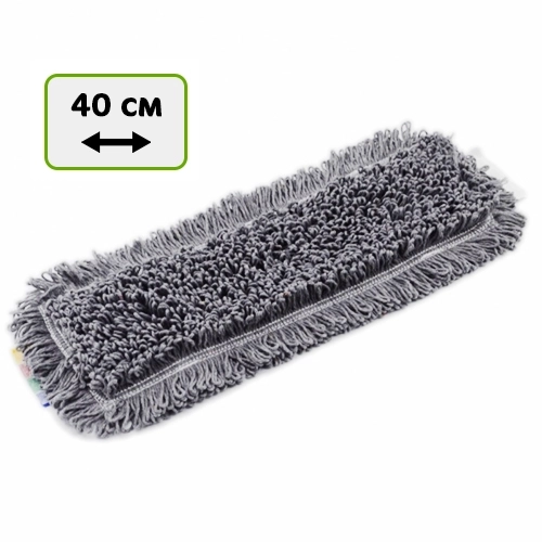 МОП Серый Стандарт х/б 40 см уши + карманы, арт.4011/7