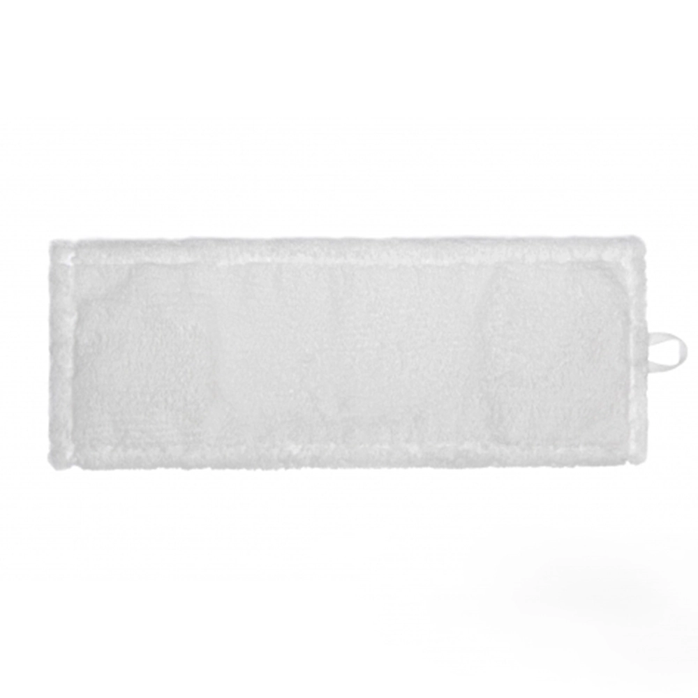 Моп 50 х 15 см микрофибра шубка белая карман+ухо