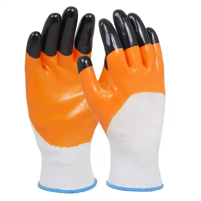 Перчатки из полиэстра с нитриловым покрытием Пчелки