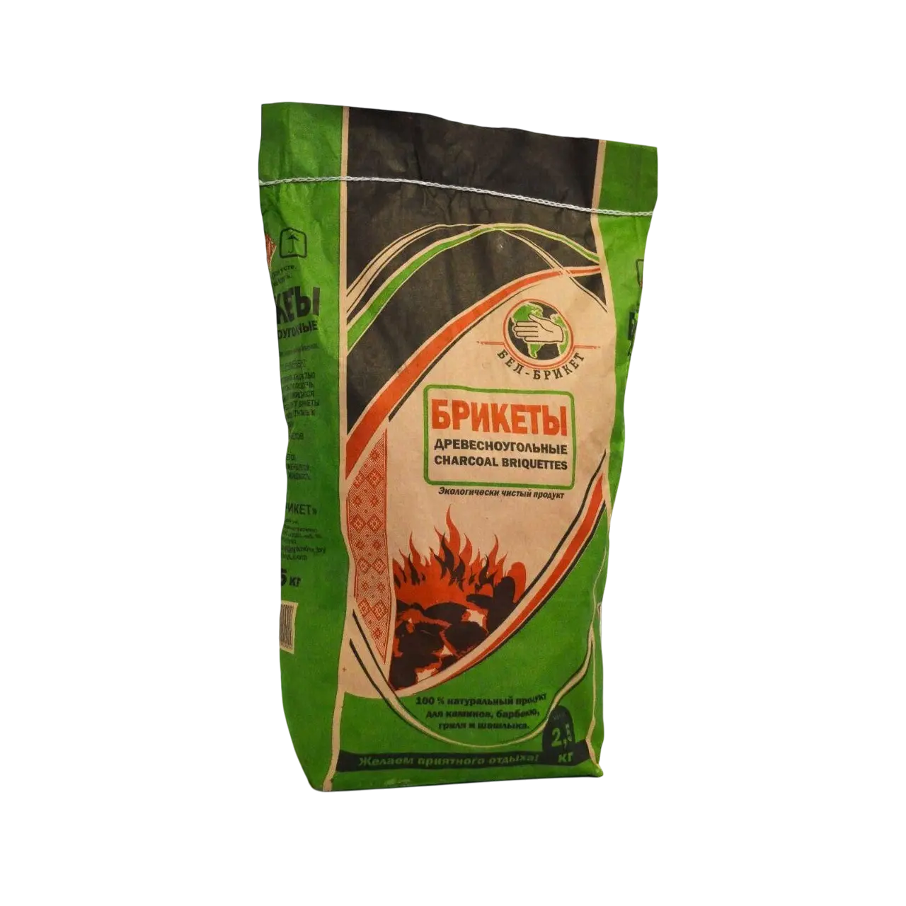 Брикет древесноугольный 2,5 кг