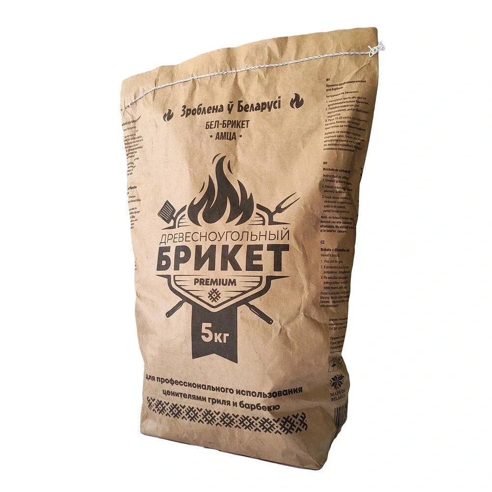 Брикет древесноугольный 5 кг