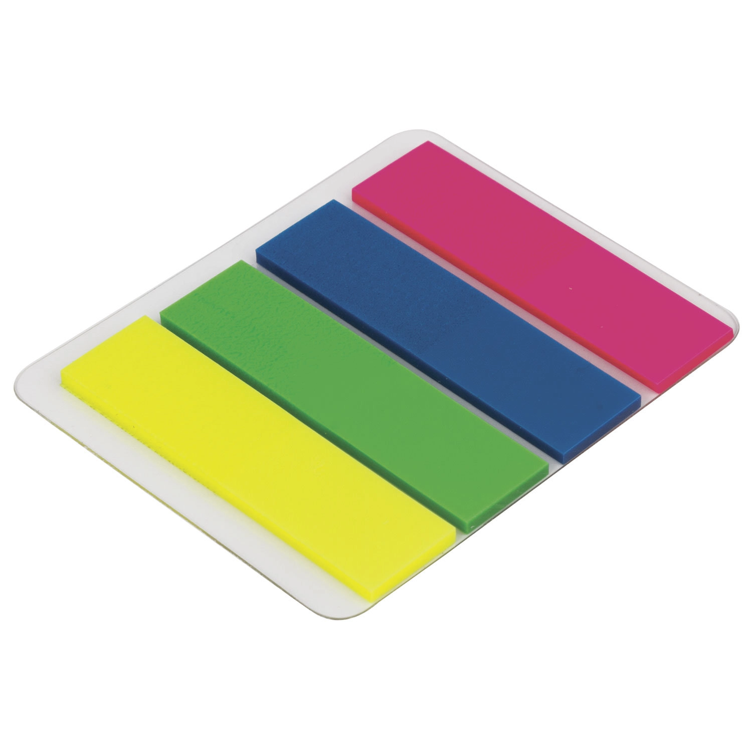 Закладки клейкие STAFF PROFIT неоновые пластиковые 12х45 мм 4 цвета по 25 л