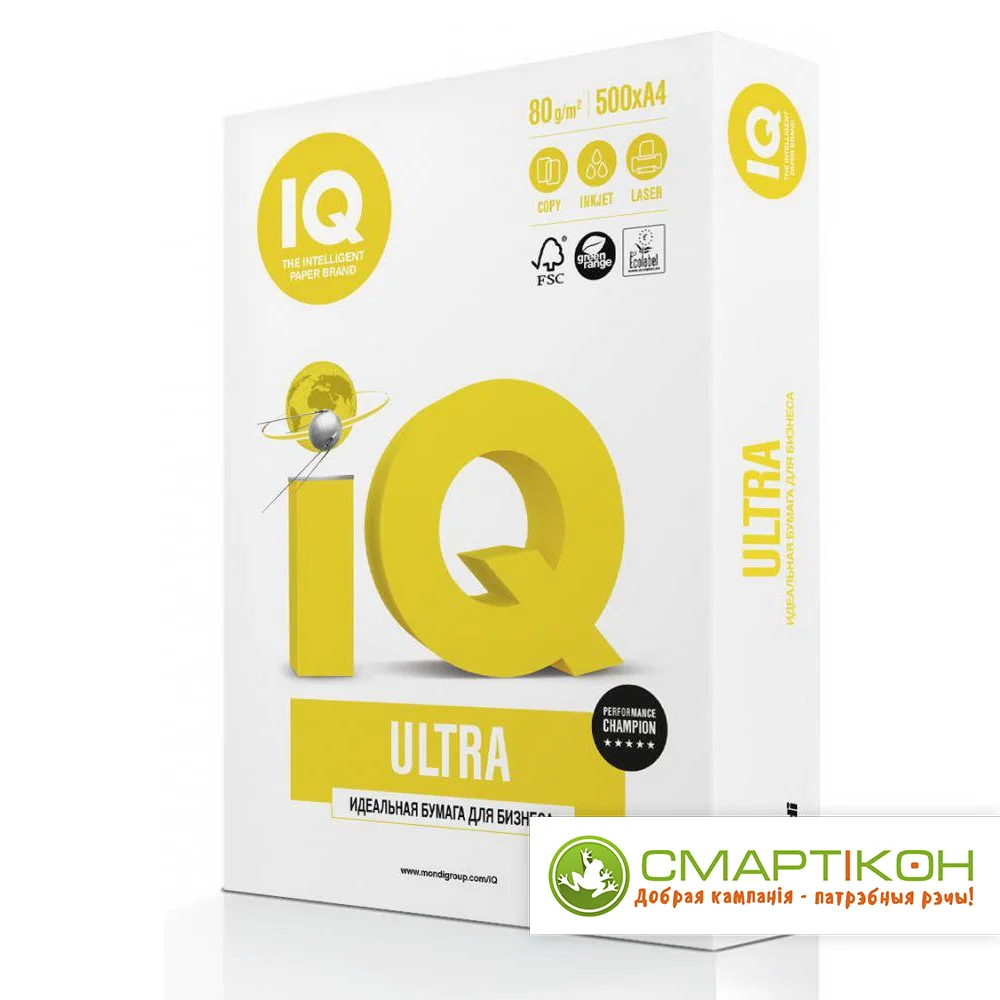 Бумага IQ Ultra А4 класс А+ 80г/м2 500л